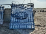 2023   12' Bi-Parting Wrought Iron Gate c/w Deer Design - Unused