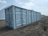 2023   40' HC Multi Door Container c/w 4 Side Door, 1 End Door, Lock Box, S