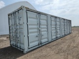 40' HC Multi Door Container c/w 4 Side Door, 1 End Door, Lock Box, Side For