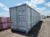 40' HC Multi Door Container c/w 4 Side Door, 1 End - Unused