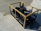 2023 Mower King SSECAG-Y Auger to suit Skidsteer c/w 3 Bits - Unused