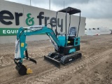 2023 AGROTK QH12 Mini Excavator c/w OROPS, Rubber Tracks, Blade, Bucket, Ma
