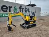 2023 AGROTK QH12 Mini Excavator c/w OROPS, Rubber Tracks, Blade, Bucket, Ma