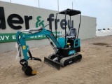 2023 AGROTK QH12 Mini Excavator c/w OROPS, Rubber Tracks, Blade, Bucket, Ma