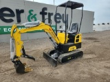 2023 AGROTK QH12 Mini Excavator c/w OROPS, Rubber Tracks, Blade, Bucket, Ma