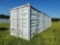 40' HC Container c/w 4 Side Doors,  End Door, Lock Box, Side Forklift Pocke