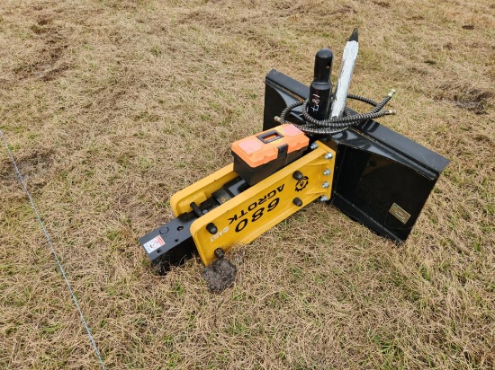 AGROTK  Hydraulic Hammer to suit Skidsteer - Unused