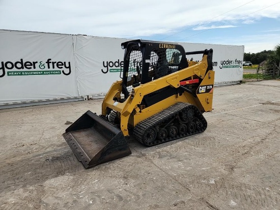 2018 Caterpillar 257D Tracked Skidsteer Loader c/w OROPS, Joystick Controls