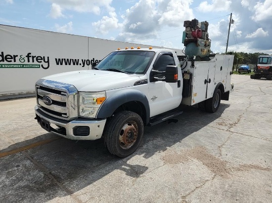 2015 Ford F550XL SUPER DUTY 4x4 Service Truck c/w 6.7L V8 Diesel Engine, Au