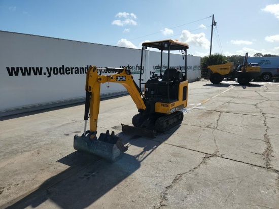2018 JCB 15C-1 Mini Excavator c/w OROPS, Rubber Tracks, Aux Hydraulics, Bla