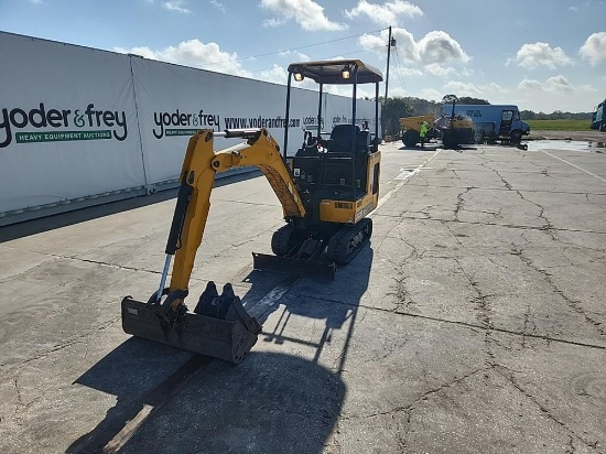 2018 JCB 15C-1 Mini Excavator c/w OROPS, Rubber Tracks, Aux Hydraulics, Bla