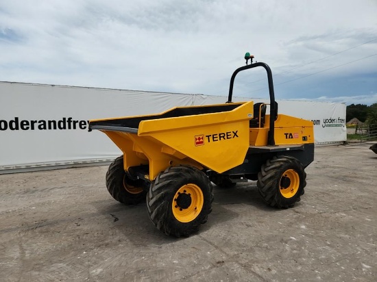 2018 Terex TA6 6 Ton Dumper c/w Roll Bar