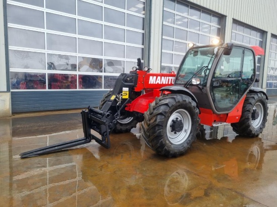 2012 Manitou MLT735-120LSU Turbo Powershift Telehandler, Joystick Controls,