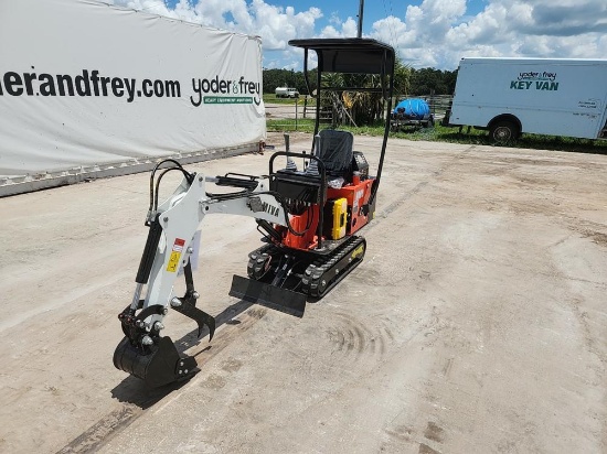 2023 Miva VA08 Mini Excavator c/w OROPS, Rubber Tracks, Aux Hydraulics, Bla