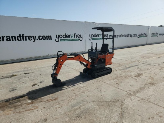 2022 NUOTE KCS SN-8 Mini Excavator c/w OROPS, Rubber Tracks, Aux Hydraulics