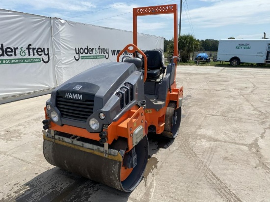 2019 Hamm HD12 VV Double Drum Vibrating Roller, Roll Bar