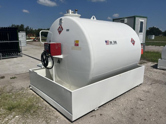 2023 AM-Tank 2300 Gallon Diesel Fuel Tank c/w Containment Dike & 120V Suppl