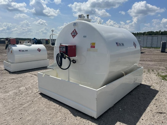 2023 AM-Tank 2300 Gallon Diesel Fuel Tank c/w Containment Dike & 120V Suppl