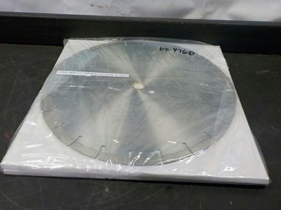 14" Premium Diamond Blades (3 of) - Unused