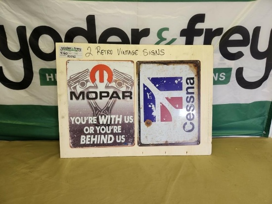 Retro Vintage Signs (2 of) - Unused