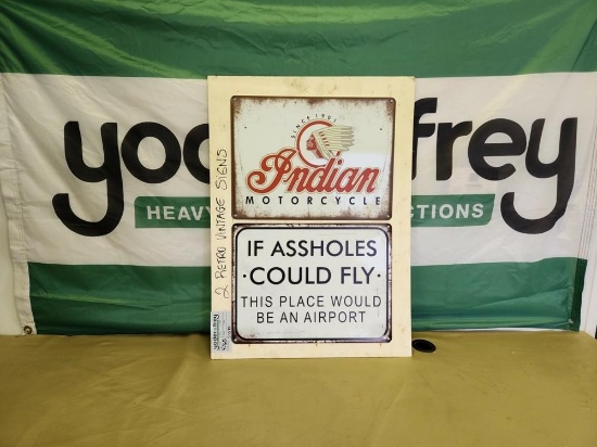 Retro Vintage Signs (2 of) - Unused