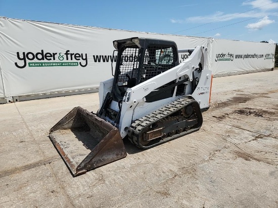 2016 Bobcat T590 Tracked Skidsteer Loader c/w OROPS, Rubber Tracks, Aux Hyd