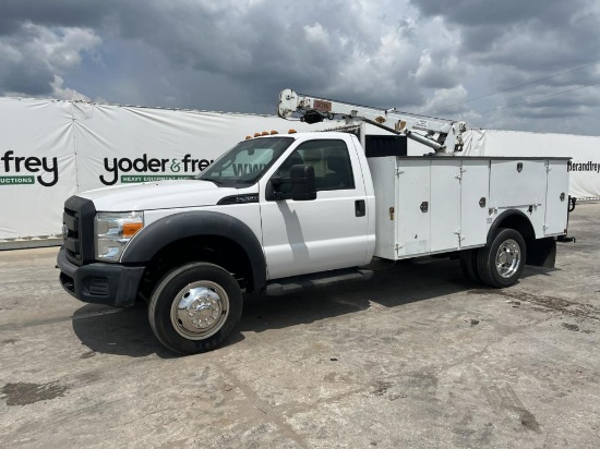 2012 Ford F550 Service Truck, A/C, Automatic Transmission, 11' Utility bed,