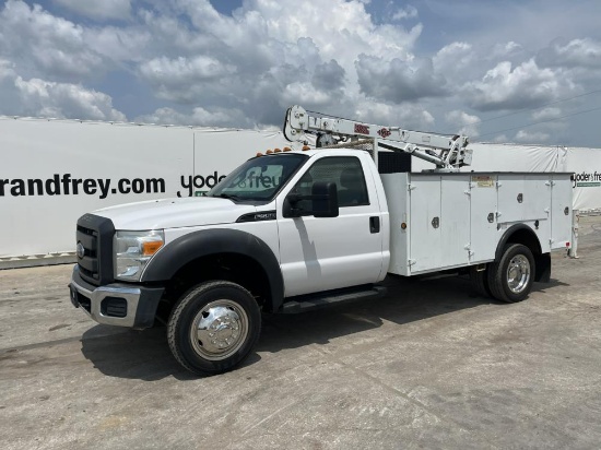 2012 Ford F550 Service Truck, A/C, Automatic Transmission, 11' Utility bed,