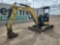 2017 Yanmar ViO35-6A Mini Excavator c/w OROPS, Rubber Tracks, Blade, Swing