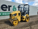 2016 CAT CB34 Double Drum Vibrating Roller, Roll Bar, 51