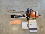 Chainsaw c/w Tool Bag, Fluid Can
