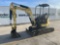 2016 Yanmar ViO25-6A Mini Excavator c/w OROPS, Rubber Tracks, Blade, Swing