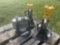 Pittsburgh 20 Ton Air Hydraulic Bottle Jack c/w (2) Omega Lift 22 Ton Jacks