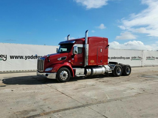 2019 Peterbilt 579 6x4 Truck Tractor c/w Cummins X15, 500HP, Eaton Fuller 1
