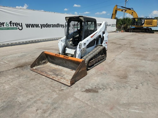 2017 Bobcat T590 Tracked Skidsteer Loader c/w OROPS, Joystick Controls, Rub