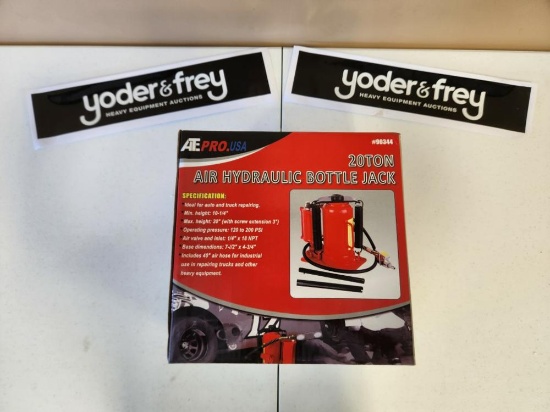 20 Ton Air Hydraulic Bottle Jack - Unused