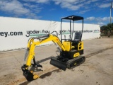 AGT QH12 Mini Excavator c/w OROPS, Rubber Tracks, Blade, Aux Hydraulics, Th