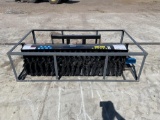Mower King SSAB72 Angle Broom to suit Skidsteer - Unused