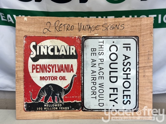 Retro Vintage Signs (2 of)