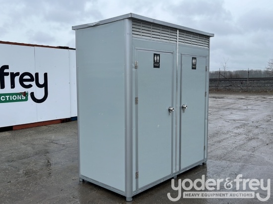 Unused Portable Double Toilet with Sink