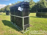 Unused 20 Pc 10' x 7' Iron Fencing