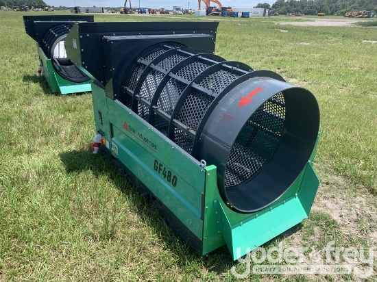 Rotary Drum Screen, GF480, 48" Drum, Three Phase Electric Motor, 20 to 40 Tons Per Hour