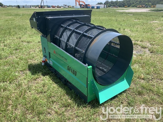 Rotary Drum Screen, GF480, 48" Drum, Three Phase Electric Motor, 20 to 40 Tons Per Hour