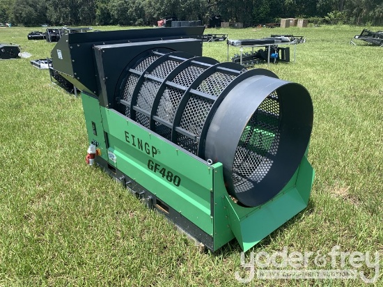 Rotary Drum Screen, GF480, 48" Drum, Three Phase Electric Motor, 20 to 40 Tons Per Hour