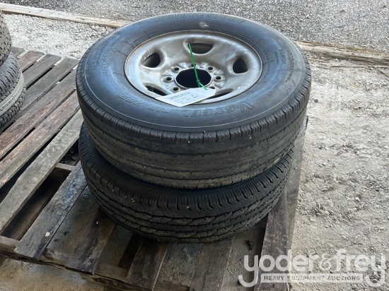 Tires LT245/75R15 (1 Mounted, 1 Unmounted)