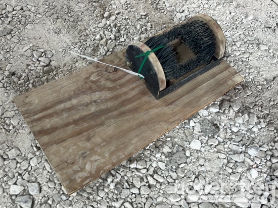 Boot Brush Mounted on Board