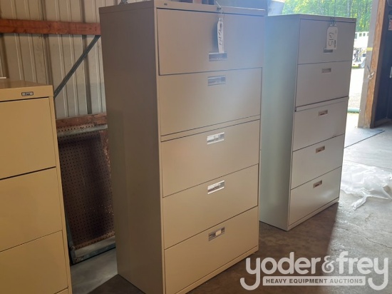 Filing Cabinet, Wide, 5 Drawer