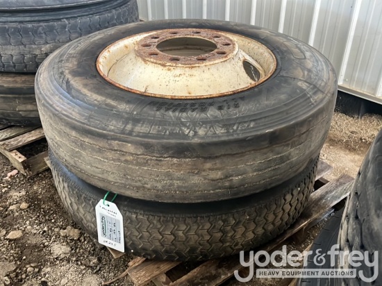 Tires Mounted 11R24.5 (2 of)