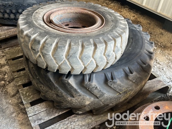 Tires, Front and Rear Mounted 7.00-12 (1 of), 12.5-20 (1 of)
