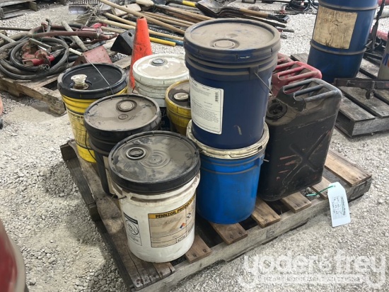 Oils, Assorted Viscosities, Types, Quantities (Pallet of)